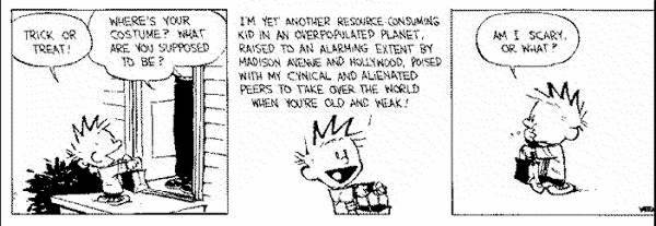 trick or treat calvin style